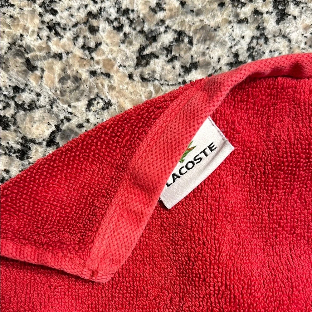 Lacoste Red Towel